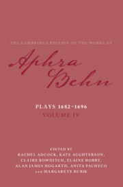 Cover for The Cambridge Edition of the Works of Aphra Behn